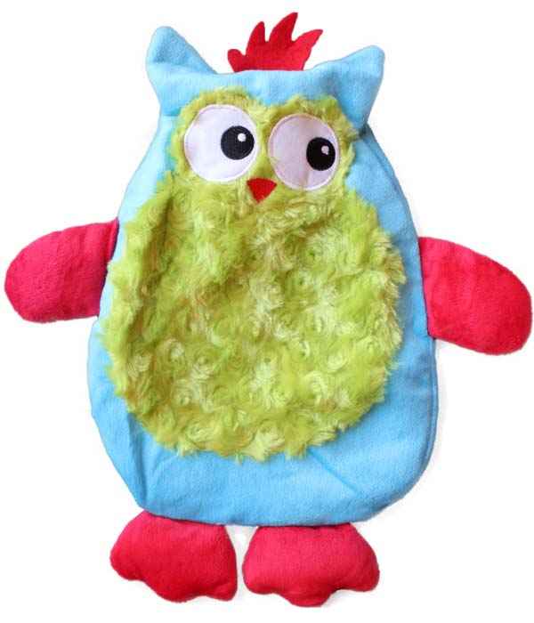 blue owl hot water bottle