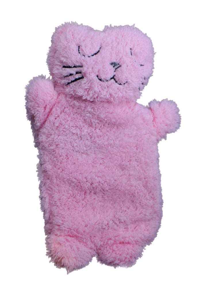 pink kitty hot water bottle