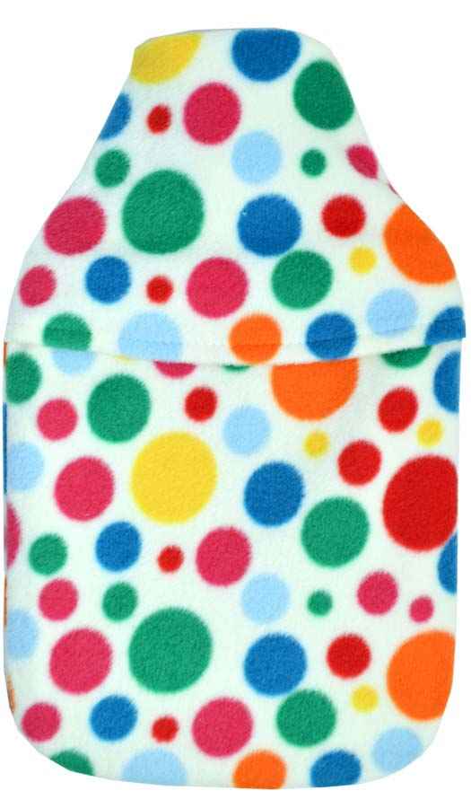 multi spot fleece vagabond hot water bottle