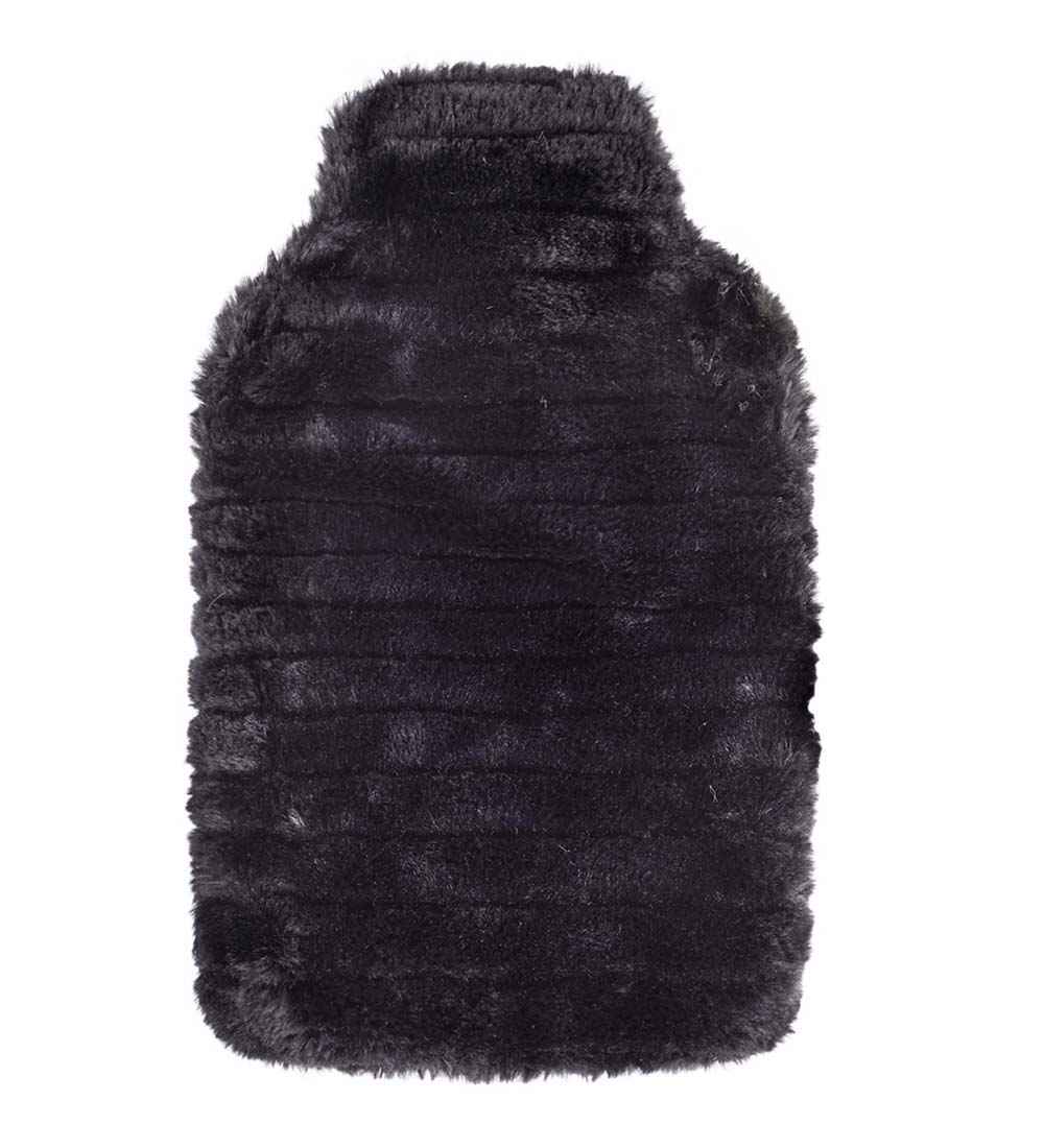 mink faux fur latex free hot water bottle