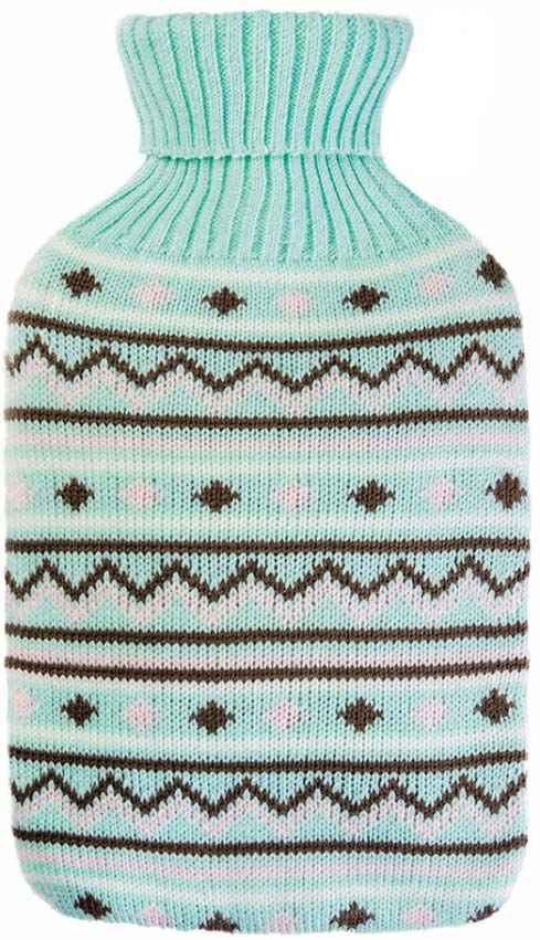 mint pattern hot water bottle