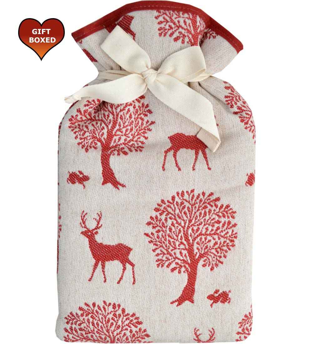 red stag hot water bottle