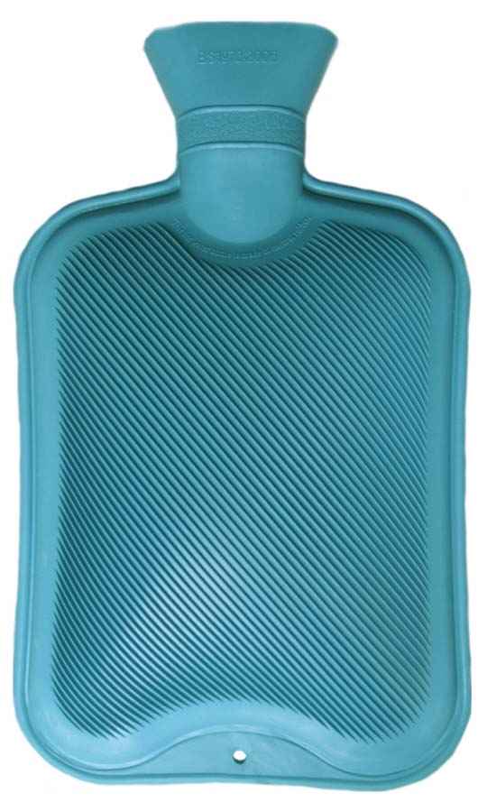 classic blue hot water bottle