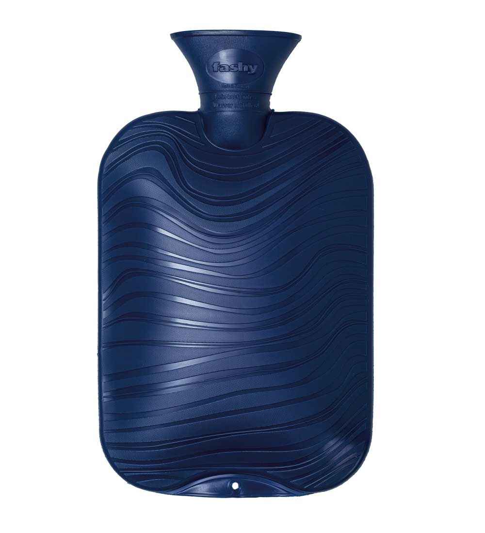 navy blue fashy hot water bottle