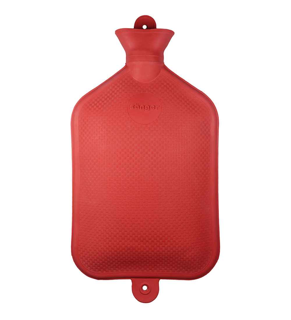 jumbo 3 litre red hot water bottle