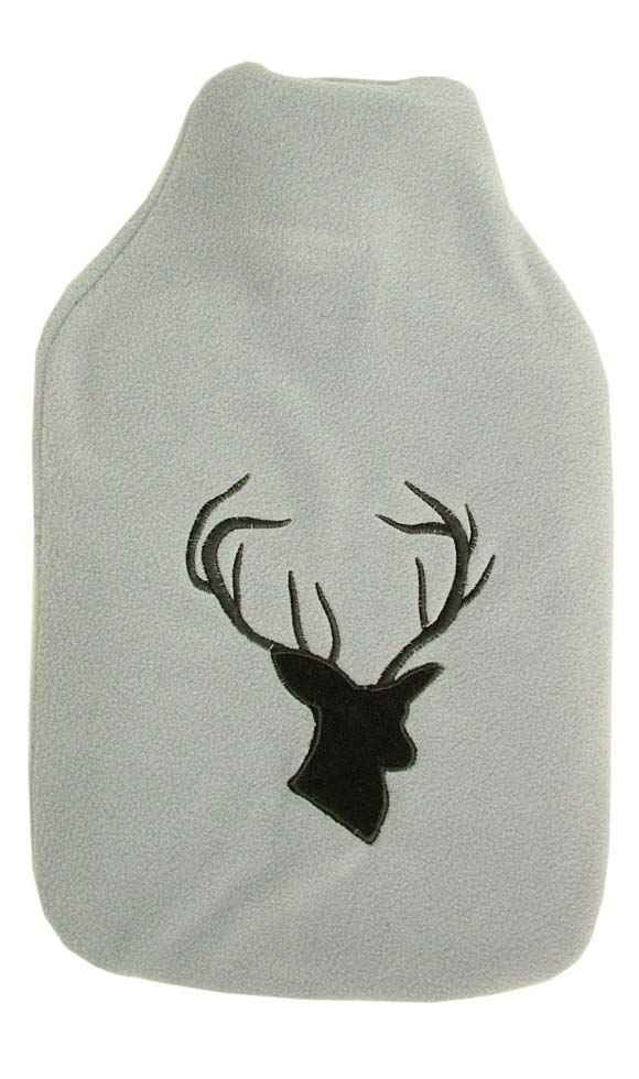 stag fleece hot water bottle cover