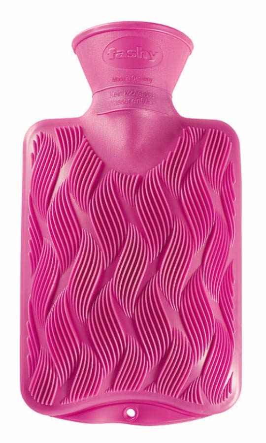 non rubber hot water bottle fuchsia