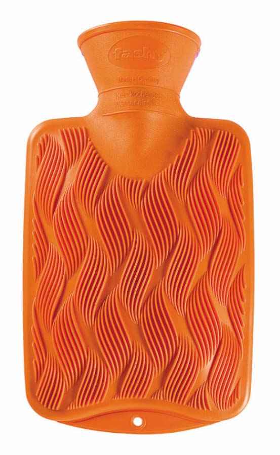 non rubber hot water bottle orange