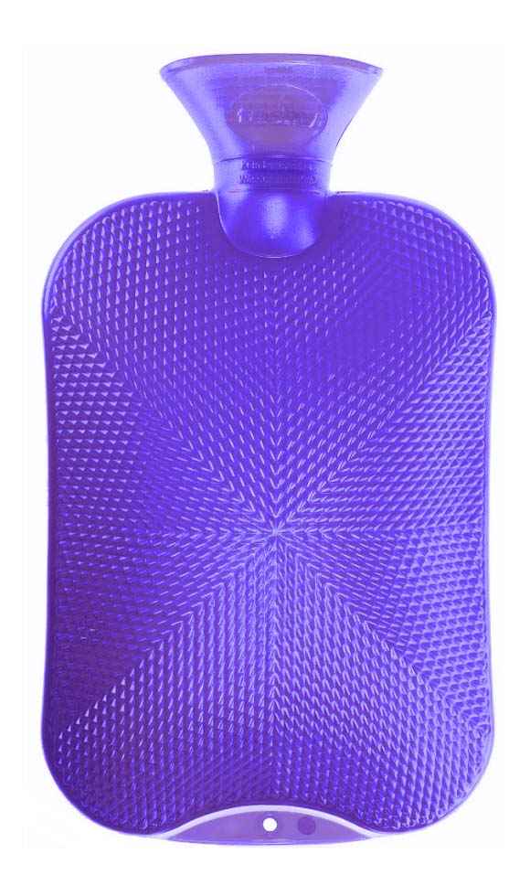 crystal star royal blue hot water bottle