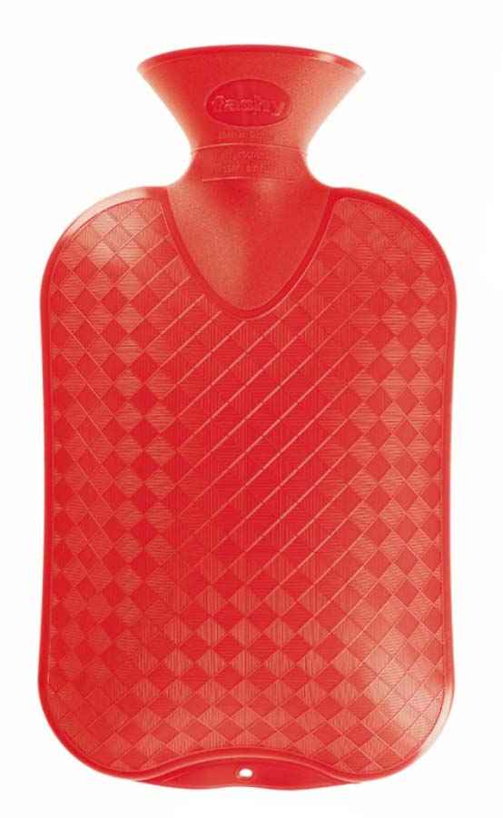 best red plain hot water bottle