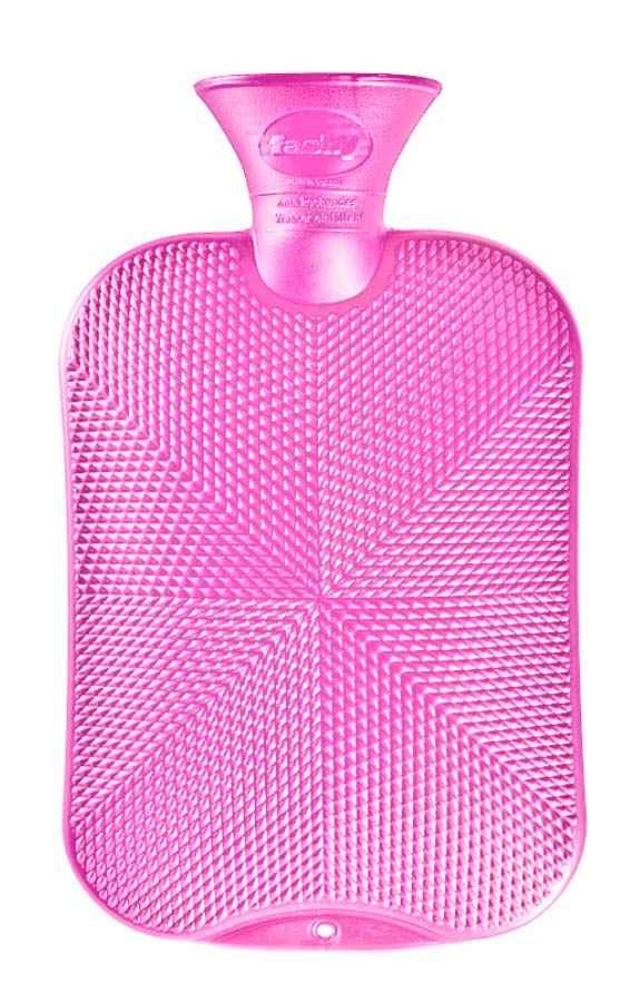 fashy pvc cerise hot water bottle