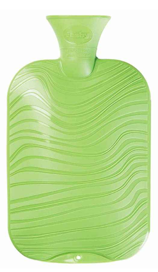 pastel green hot water bottle