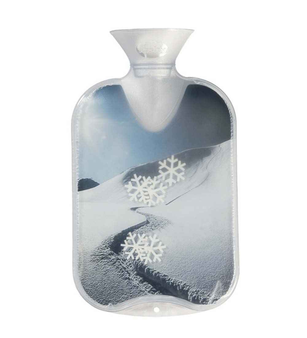 snow fall hot water bottle