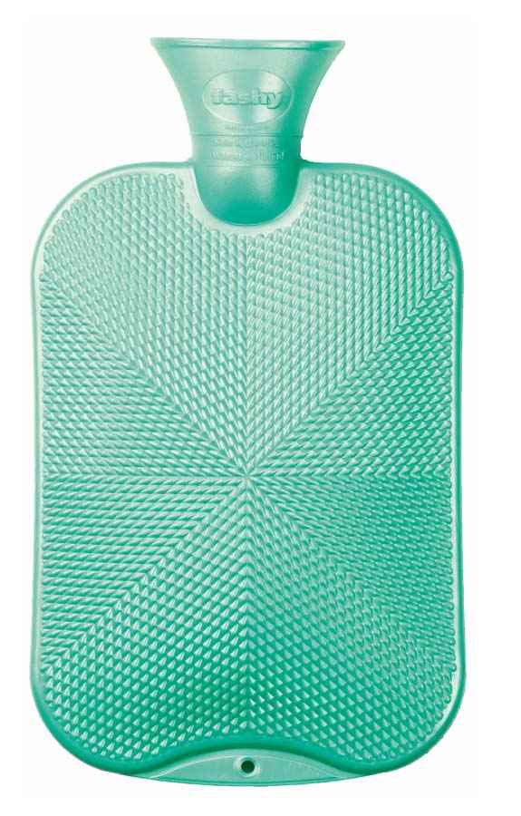 mint crystal star hot water bottle