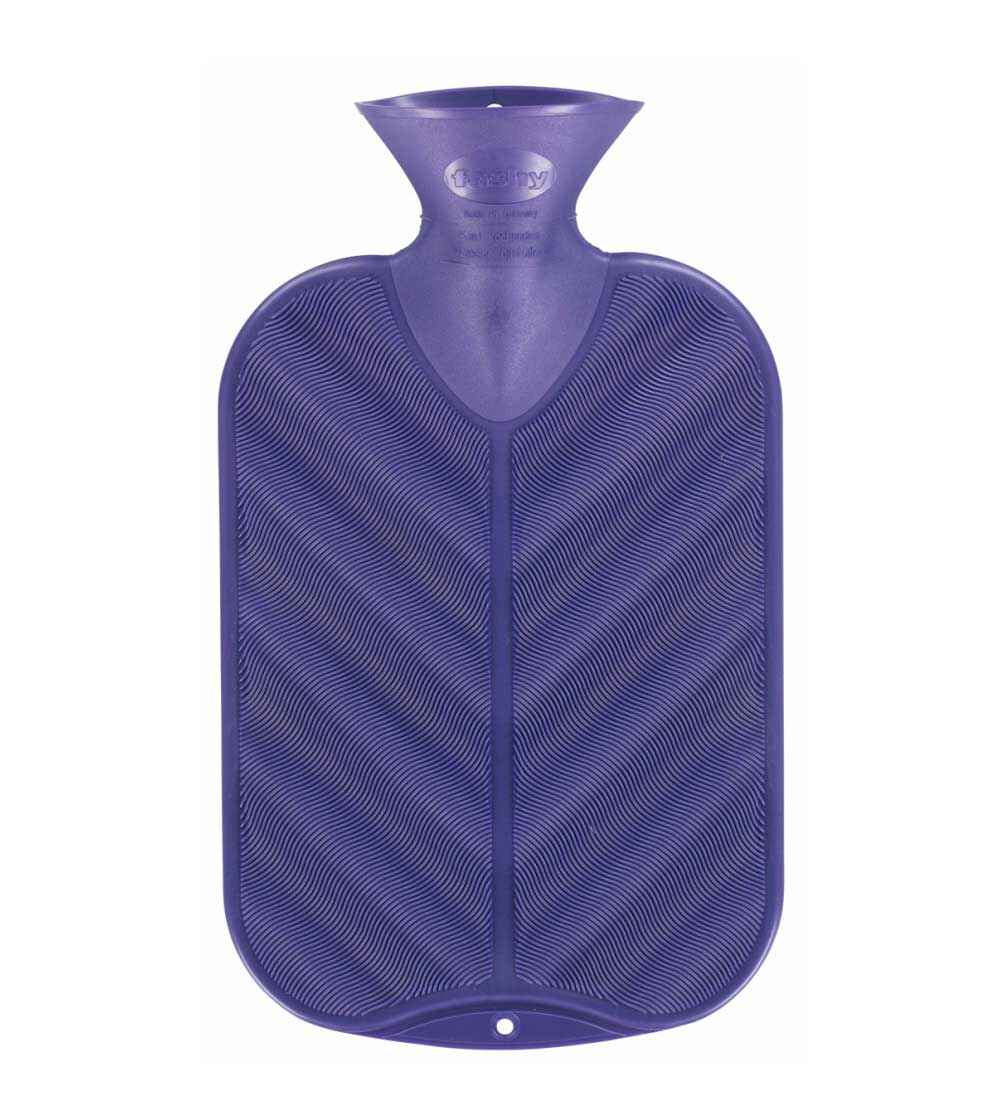 purple 3D hot water bottle