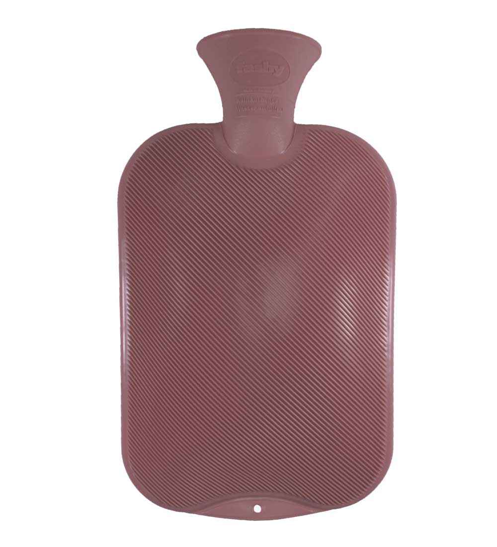 lilac single rib non rubber hot water bottle