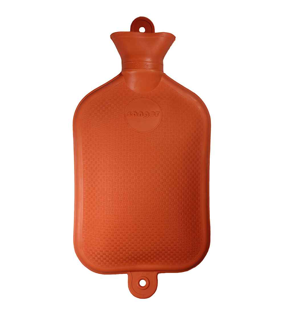 Sänger orange hot water bottle plasticiser free