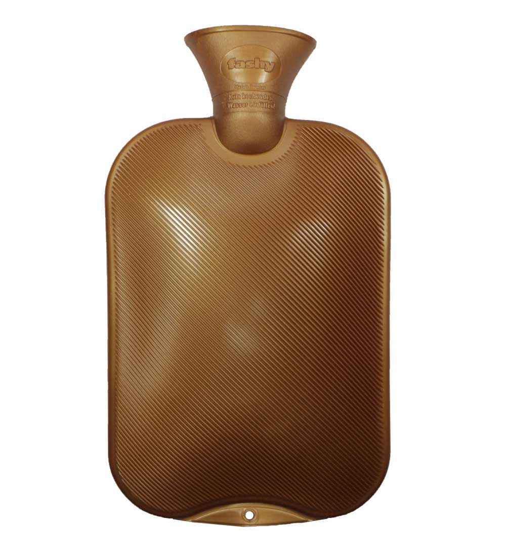 copper hot water bottle single rib