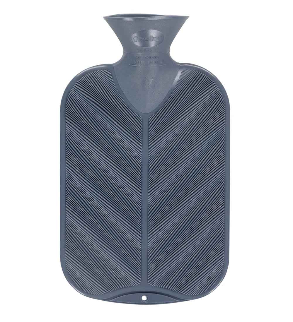 steel blue hot water bottle