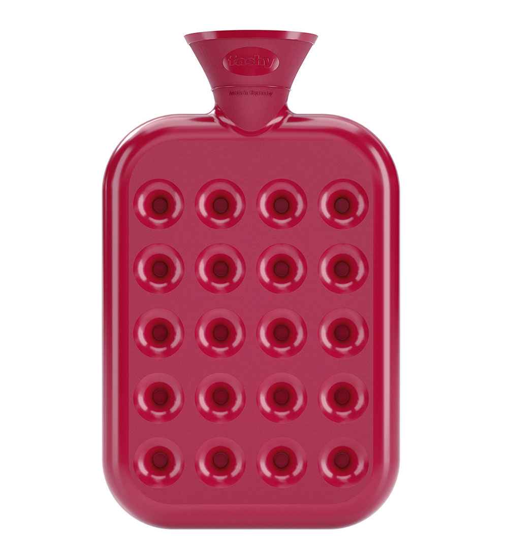 magenta cushion hot water bottle