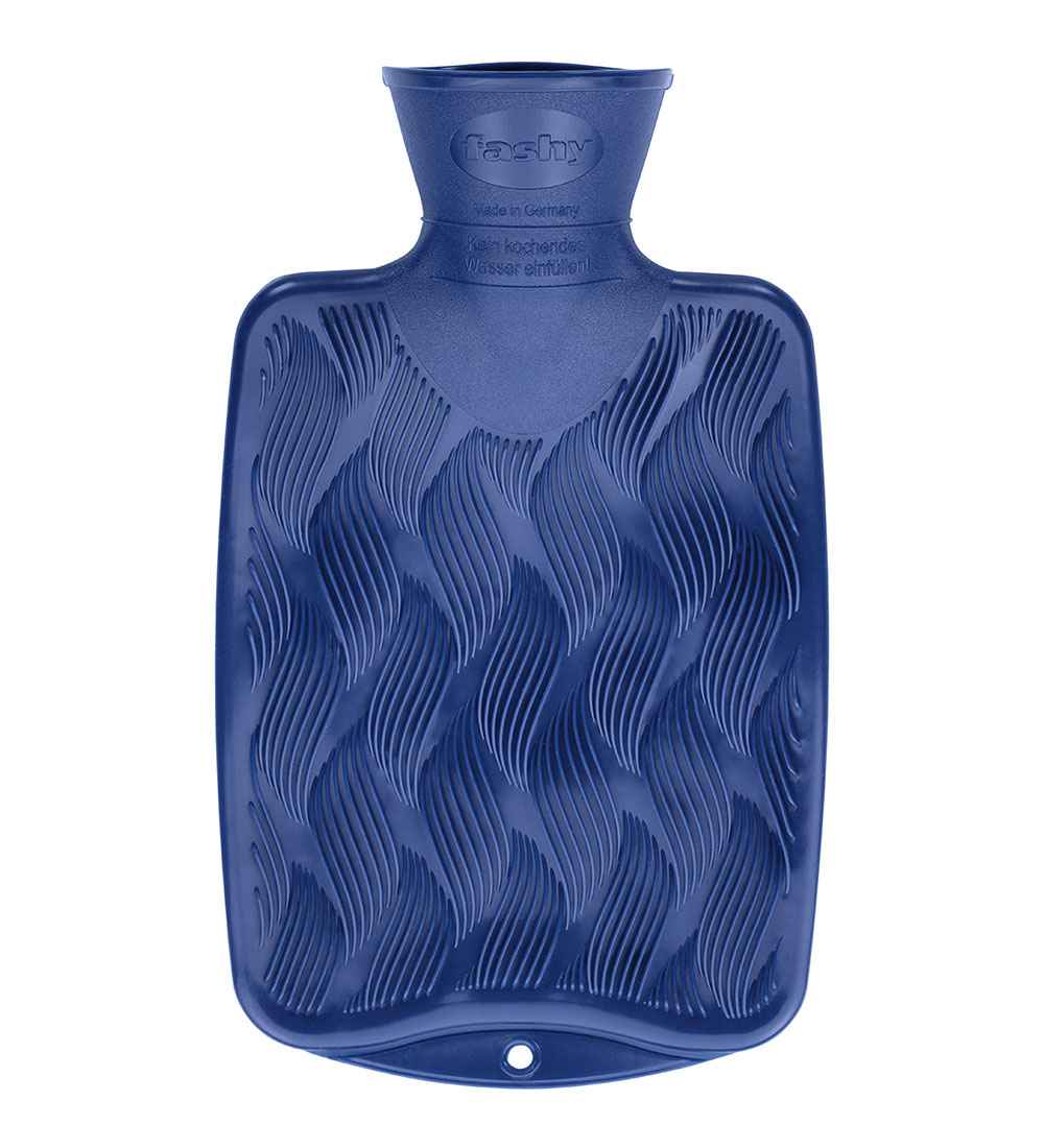 fashy navy small hot water bottle