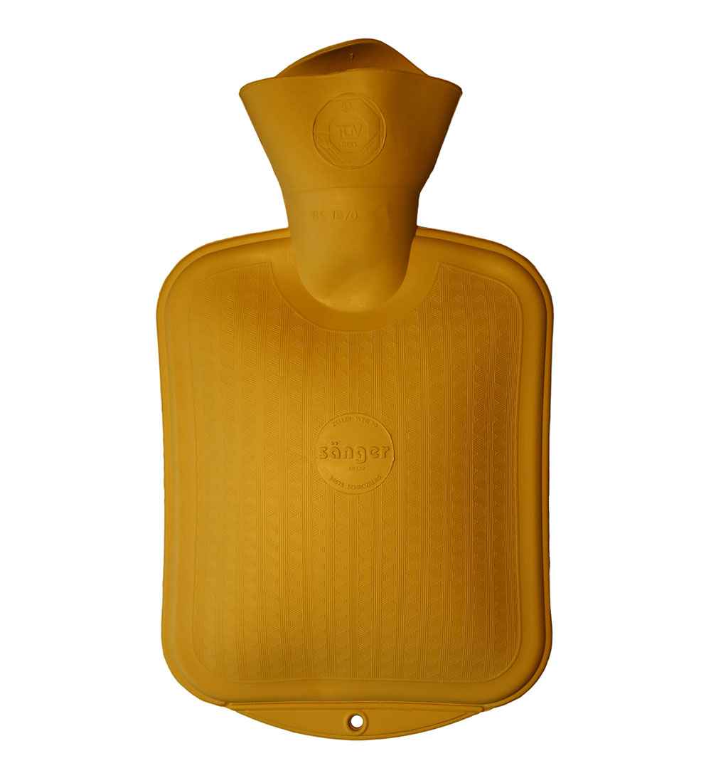 yellow Sänger small hot water bottle