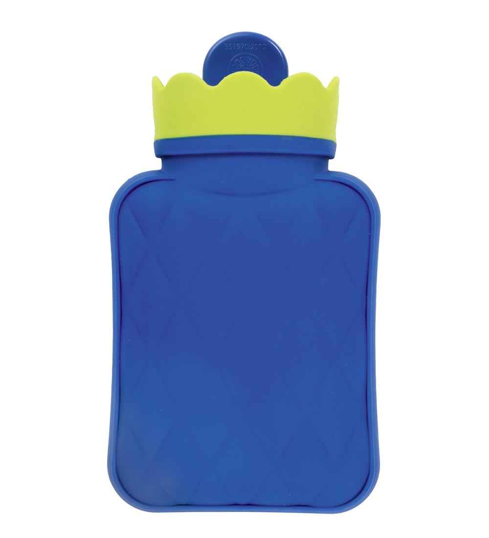 silicone blue mini hot water bottle