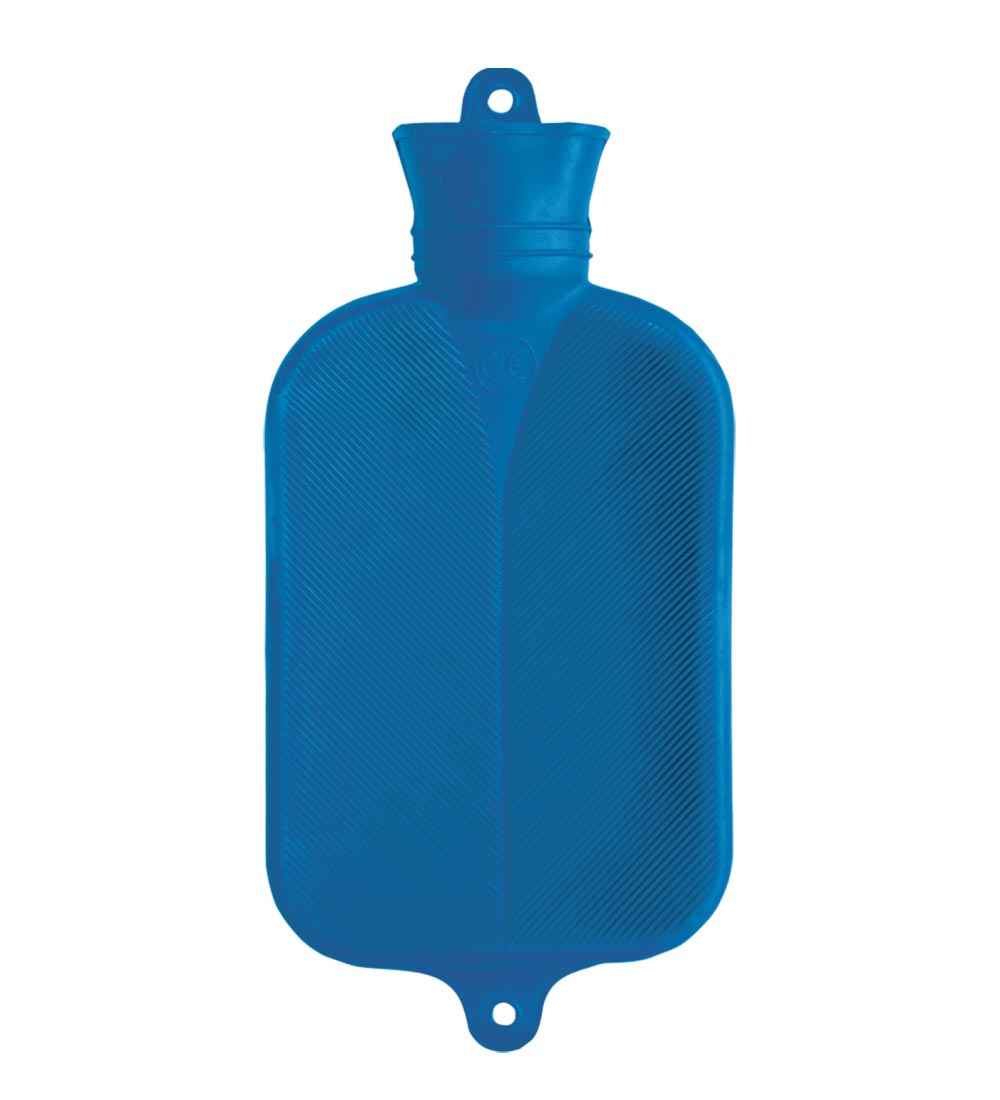 blue Sänger single ribbed plasticiser free hot water bottle