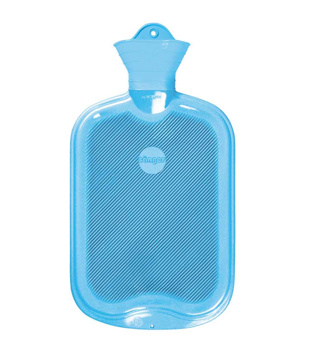 light blue Sänger plasticiser free hot water bottle