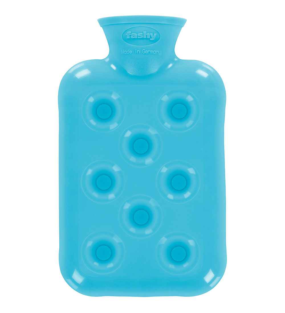 Blue Honeycomb Cushion Hot Water Bottle