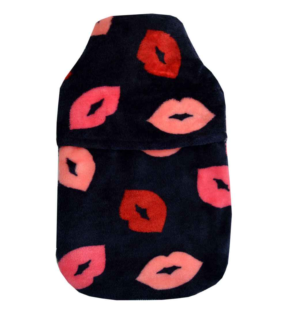 lips hot water bottle cover