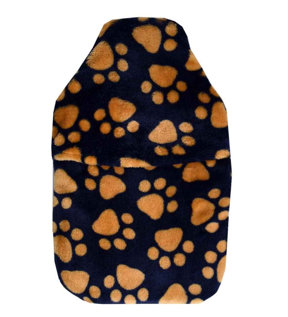 navy-paws cuddlesoft fleece hot water bottle cover