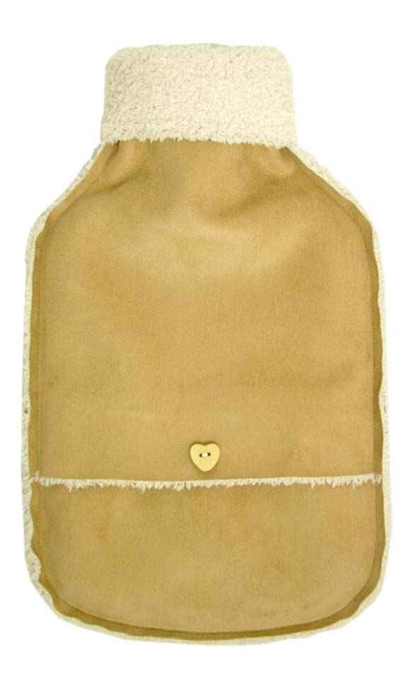 faux suedette hot water bottle cover