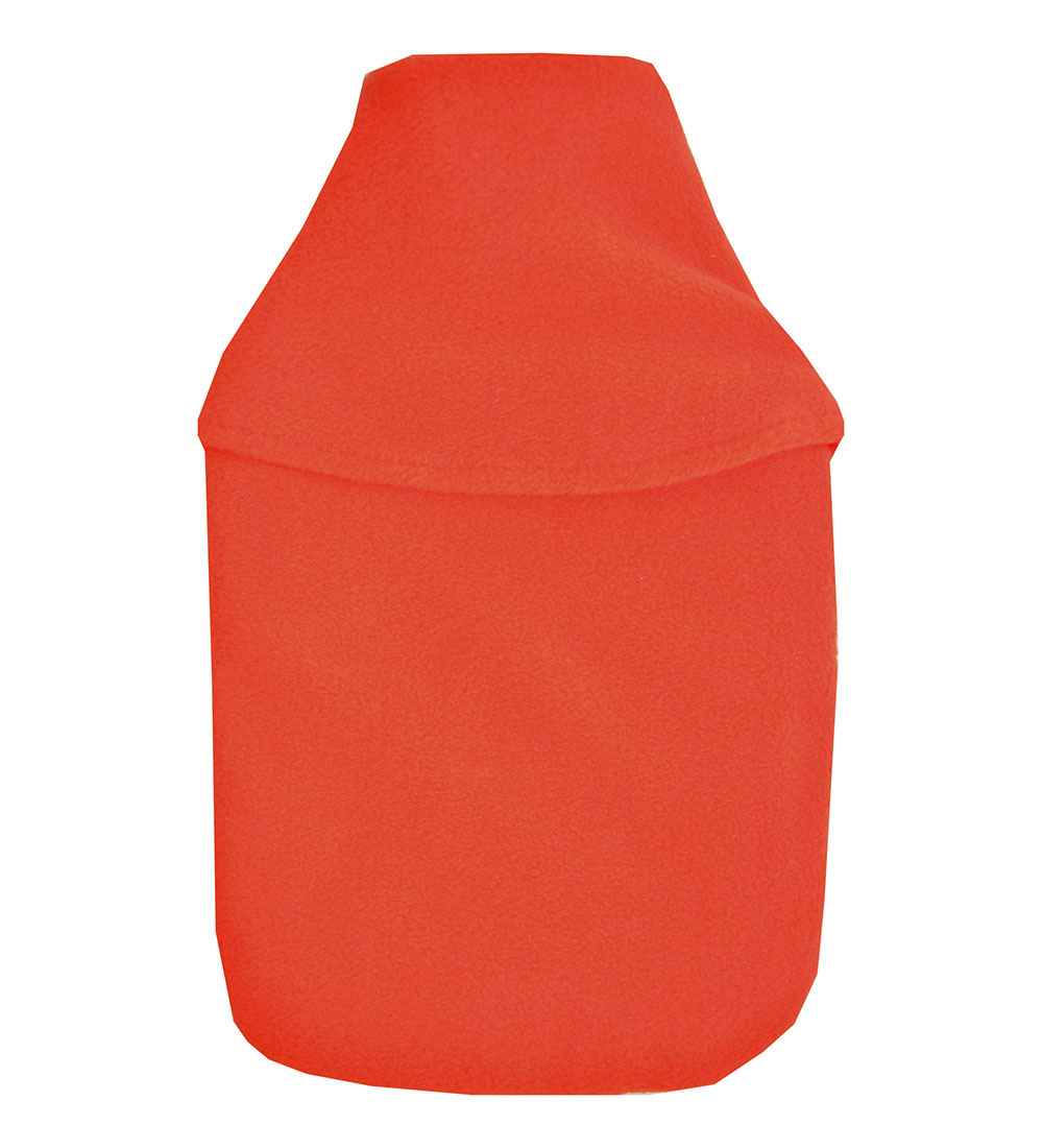 2.0L orange fleece hot water bottle cover