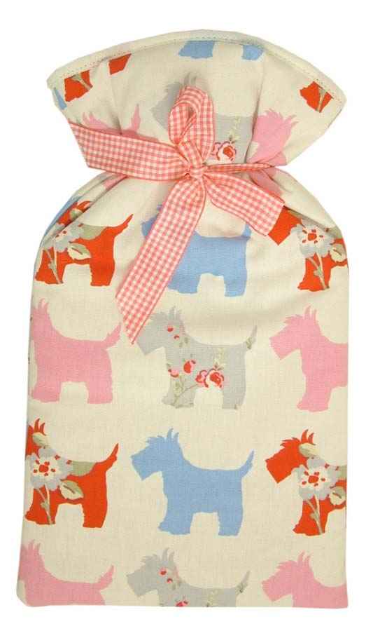 westies padded hotwater bottle cover