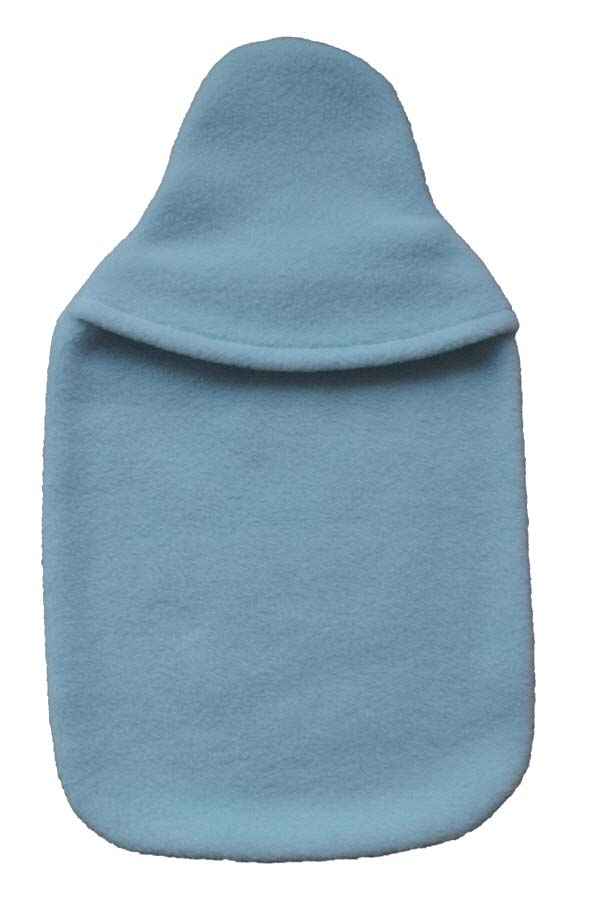 powder blue hot water bottle cover