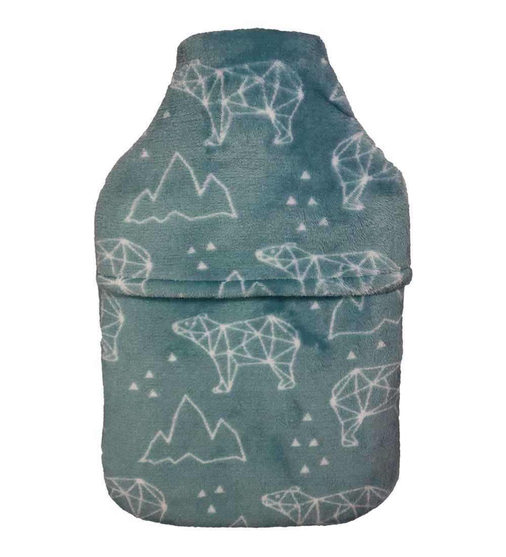 polar bear ice 2.0 litre fleece hot water bottle cover