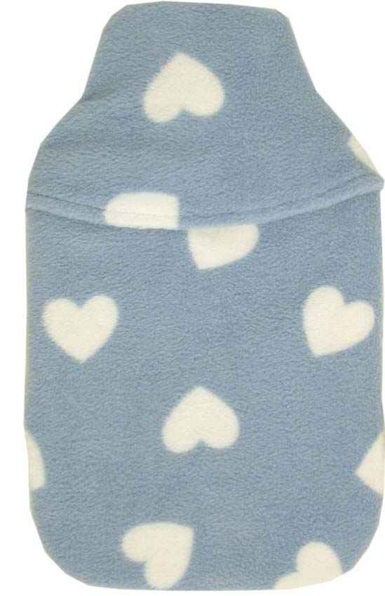 sweethearts 2L fleece hot water bottle cover