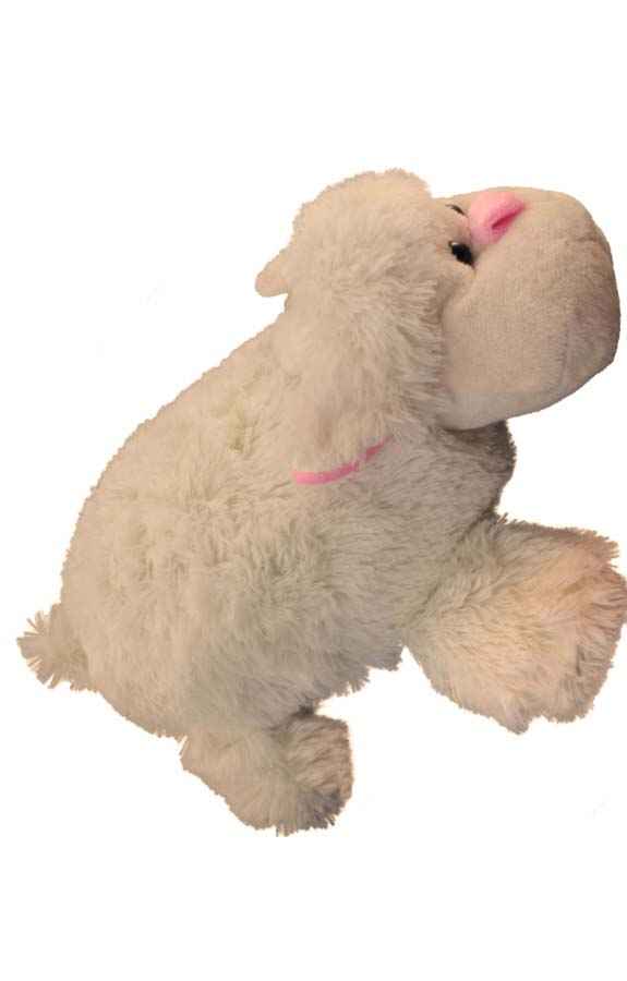 fluffy lamb hot water bottle