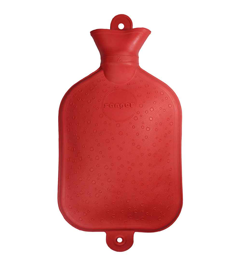 1.5 litre red hot water bottle