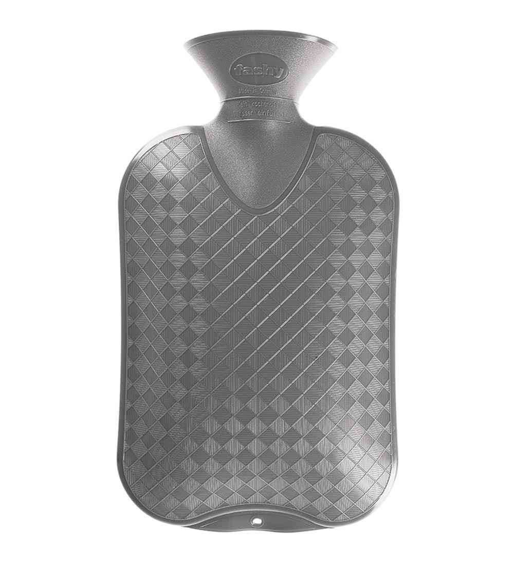 anthracite plain hot water bottle