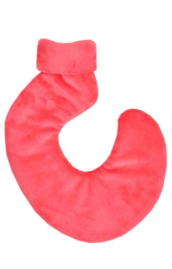 pink collar hot water bottle