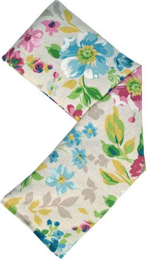 linen floral heat wrap