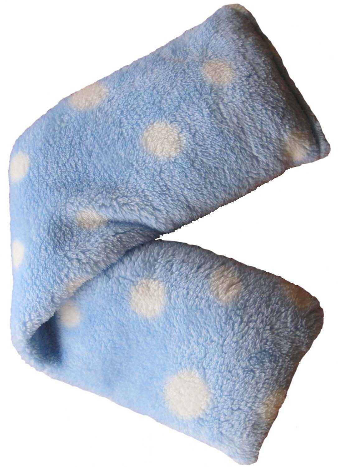 blue dots microwavable heat wrap