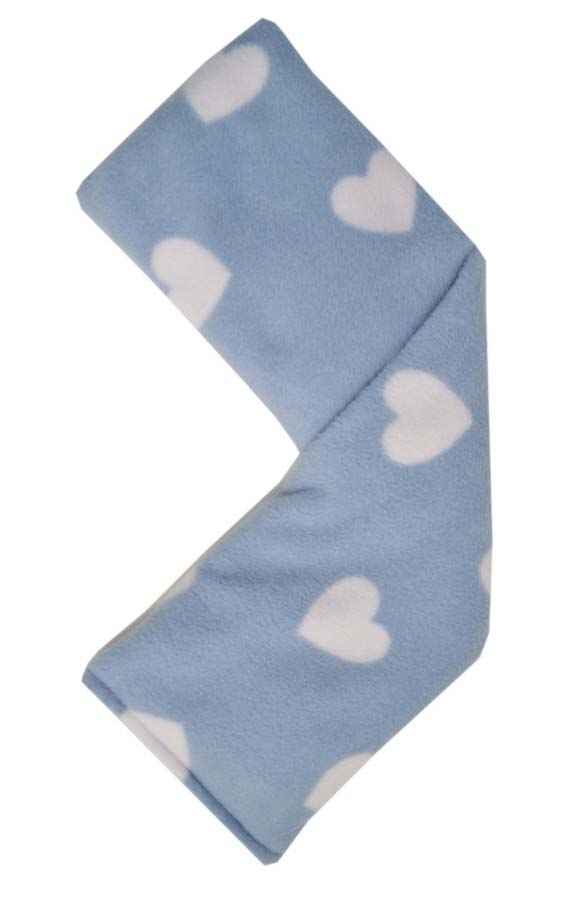 blue hearts microwavable heat wrap