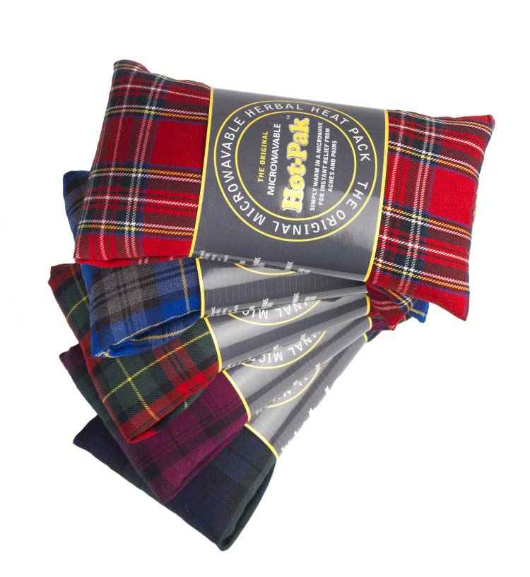 tartan microwavable heat wrap