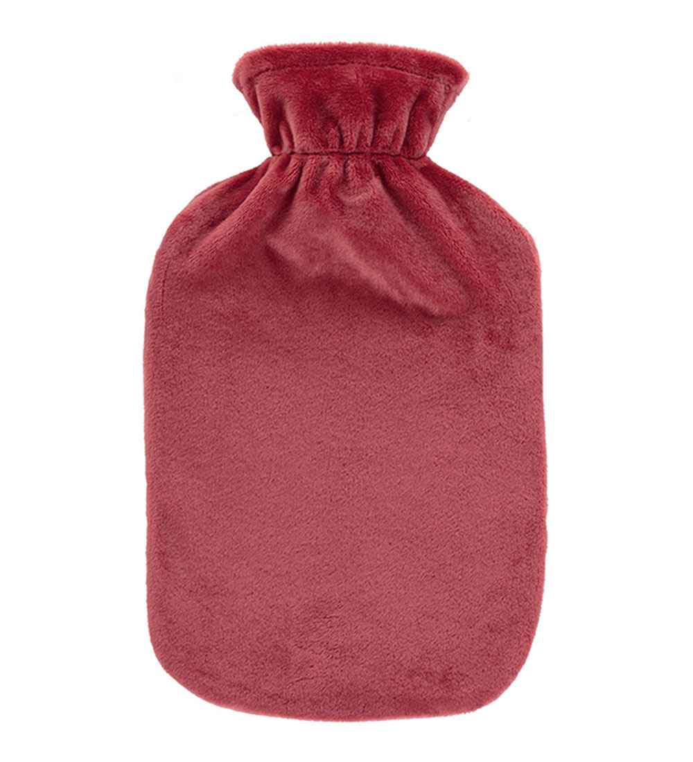 Rust Latex Free Plush Fleece Hot Water Bottle