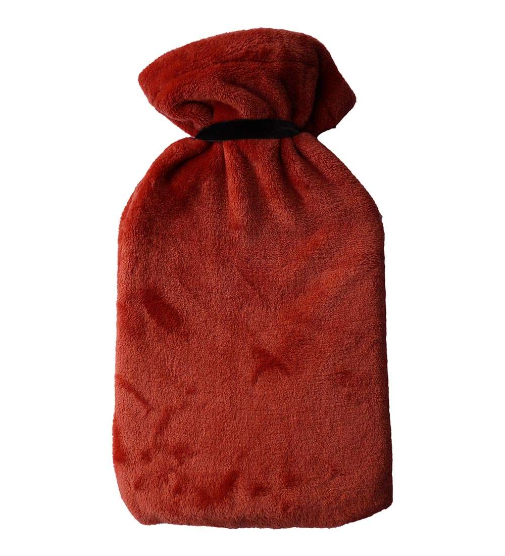 burnt orange large hot water bottle cover