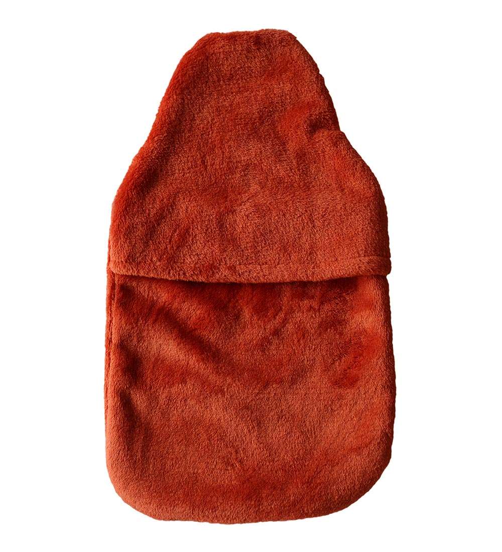 burnt orange hot water bottle cover