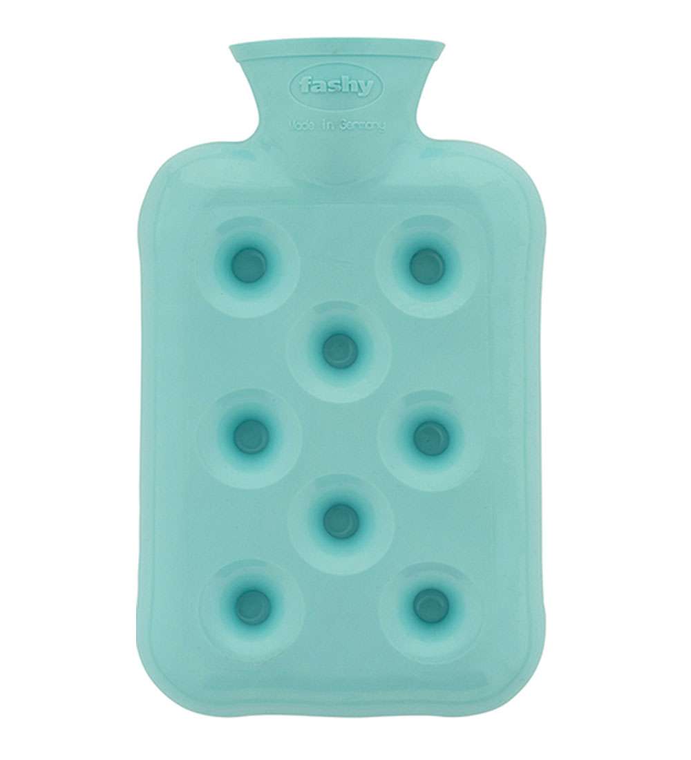 turquoise honeycomb small hot water bottle